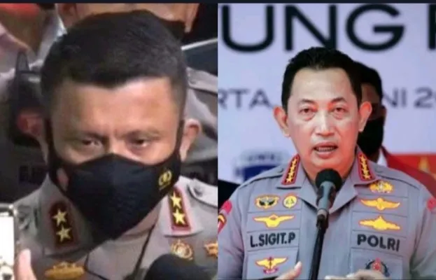 Kolase foto Irjen Ferdy Sambo dan Kapolri Jenderal Listyo Sigit Prabowo. (Foto: Diolah dari Google).