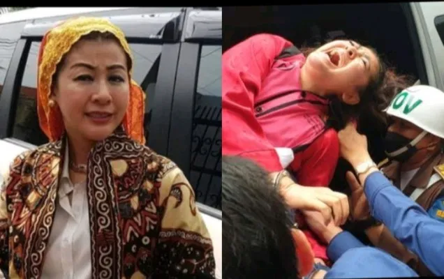 Hasnaeni, wanita emas yang demen makan uang panas. (Foto: Diolah dari Google).