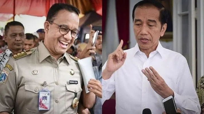 Kolase foto Anies Baswedan dan Presiden Jokowi. (Foto: ist)