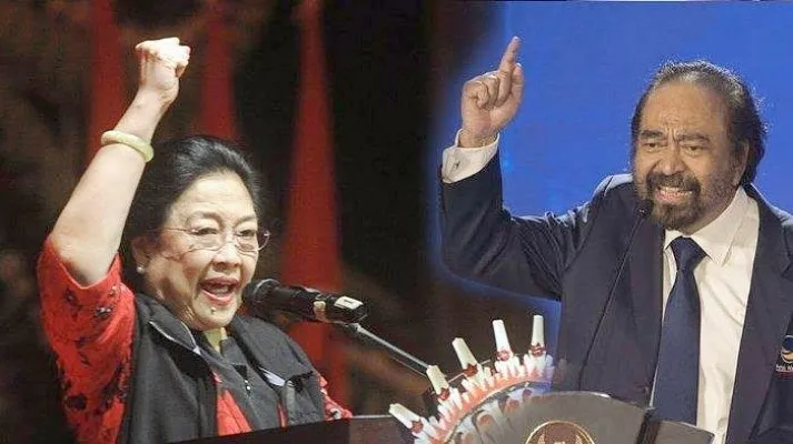 Megawati Soekarnoputri dan Surya Paloh.