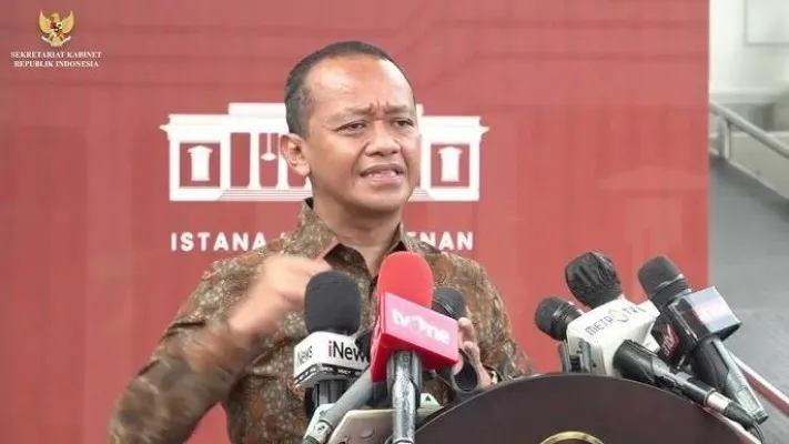 Menteri Investasi Indonesia Bahlil Lahadalia. (Foto: YouTube  Sekretariat Kabinet).