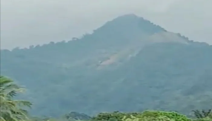 Gunung Aseupan di Pandeglang longsor. (Foto: Ist).