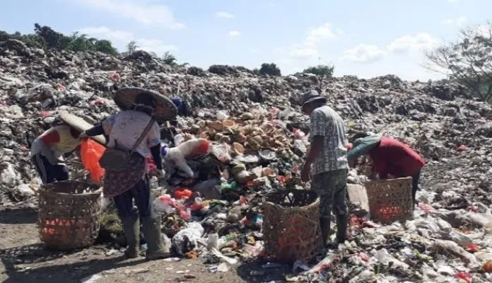 Kondisi sampah di salah satu TPSA Lebak. (ist)