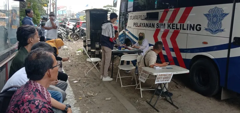 Layanan SIMLING Ditlantas Polda Banten. (ist)