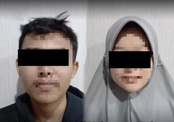 Foto: Pasangan Sejoli tega bunuh bayi laki-laki dikarenakan malu hamil di luar nikah diamankan Polres Lebak, Banten. (Ist.)