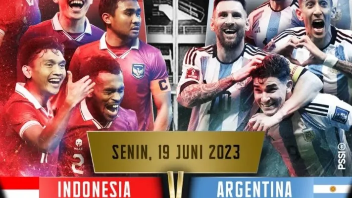 Erick Thohir pastikan Indonesia vs Argentina 19 Juni 2023 mendatang. (Kolase/Ist)