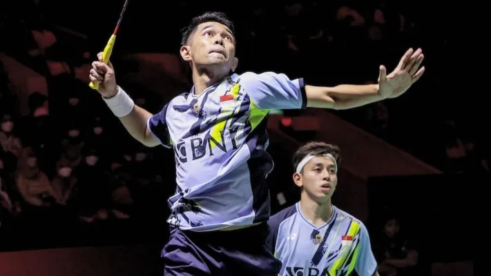 Hasil Indonesia Open 2023, Fajar/Rian gagal tembus babak semifinal. (Instagram/@badmintonphoto_official)