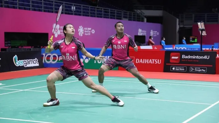 Hasil Taipei Open 2023 memastikan pasangan Riniv/Pitha dan Rehan/Lisa masuk babak 16 besar. (Instagram/@lisaayukw)