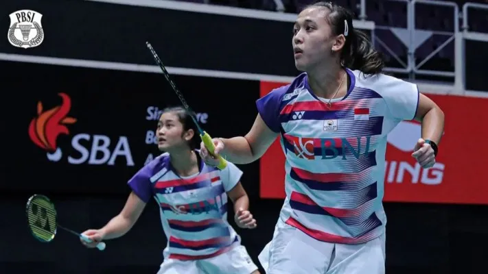 Berikur hasil Taipei Open 2023 pasangan Febriana/Amalia dan Jafar/Aisyah lolos ke perempat final. (Sumber/PBSI)