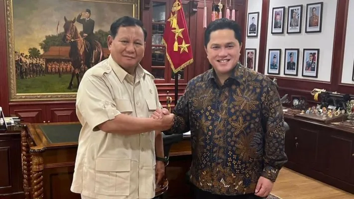 Duet Prabowo-Erick Thohir Potensial di Pilpres 2024 mendatang. (Instagram/@erickthohir)