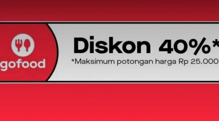 Promo Gojek Voucher Diskon GoFood hingga 40 persen Hari Ini. (Foto: Capture)