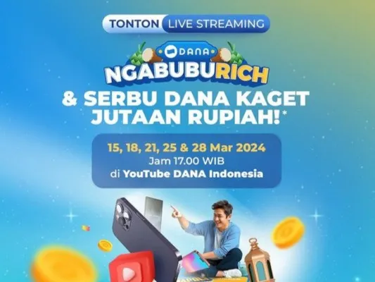 Pantau terus live streaming DANA ngabuburich untuk serbu DANA kaget jutaan rupiah (Tangkap layar Instagram/@dana.id)