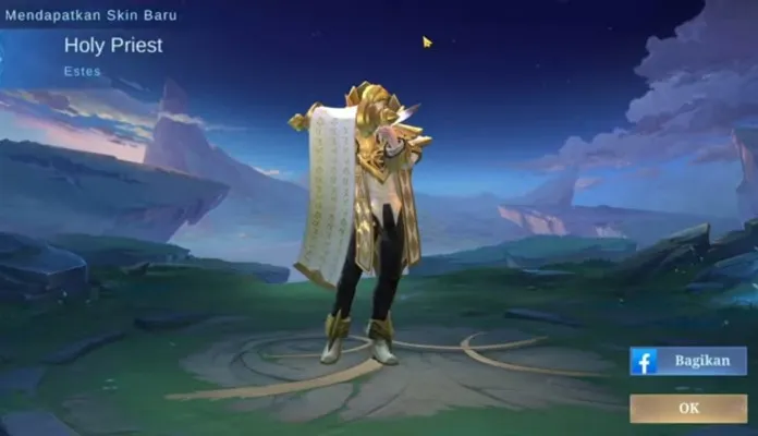 Ilustrasi dapat skin hero permanen dari kode redeem Mobile Legends Selasa 19 Maret 2024. (Tangkap layar)