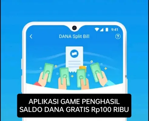 Aplikasi game penghasil saldo DANA gratis Rp100 Ribu. (DANA)