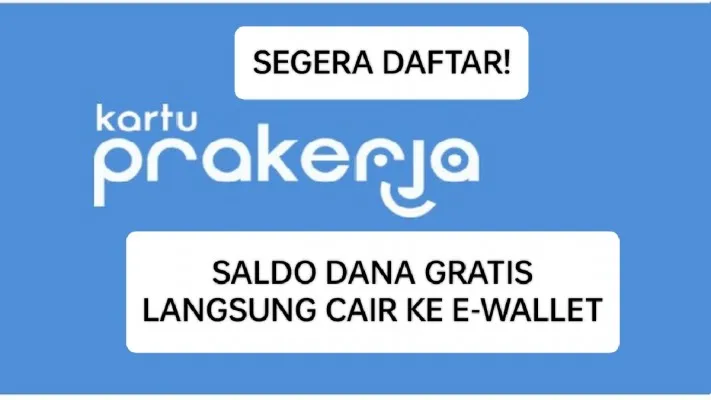 Segera daftar Prakerja Gelombang 66 untuk bisa dapatkan saldo DANA gratis. (Prakerja.go.id)