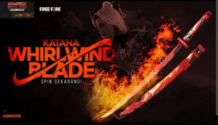 Kode redeem Free Fire hari ini Kamis 25 April 2024 berhadiah skin katana. (Garena)