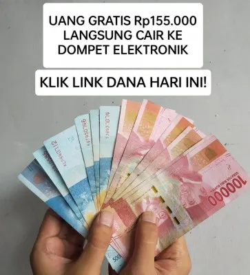 Uang gratis Rp155.000 langsung cair ke dompet elektronik melalui klik link DANA hari ini 7 Mei 2024. (Poskota/Rinrin Rindawati)