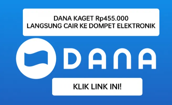 Klaim DANA kaget Rp455.000 hari ini, 30 Mei 2024. (DANA/Edited by Rinrin Rindawati)