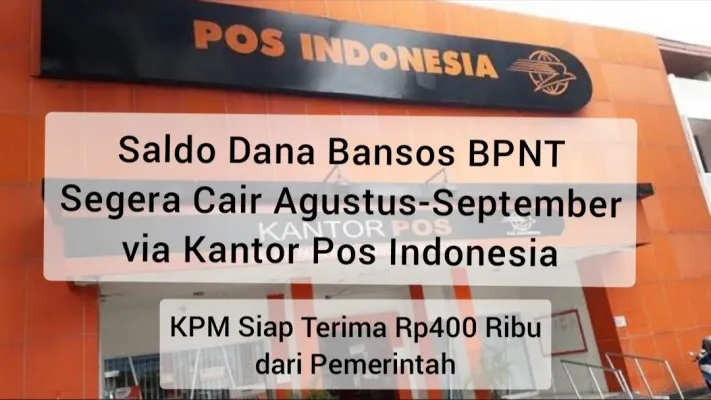 Jadwal pencairan saldo dana bansos BPNT via Kantor Pos Agustus 2024. (Foto: PT Pos Indonesia/edited Poskota: Kamila Sayara)