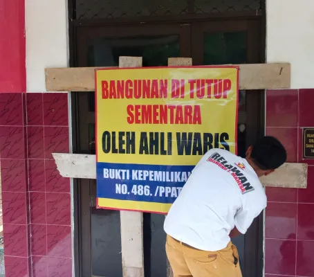 Bangunan SDN Senangsari, Kabupaten Pandeglang disegel karena masalah sengketa lahan. (Dok. Warga)