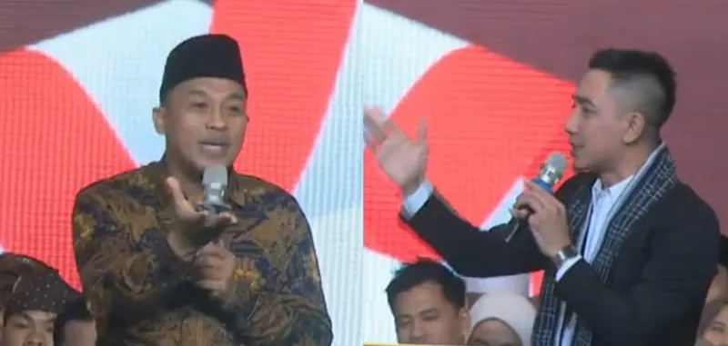 Cabup 01 dan 03 Pilkada Kabupaten Lebak saat debat kandidat. (Foto/tangkapan layar video)