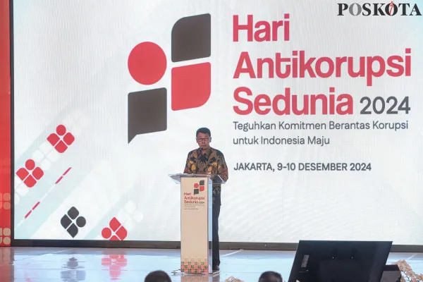 Sejumlah menteri menghadiri  Hari Antikorupsi Sedunia (Hakordia) 2024 di Gedung Merah Putih KPK, Kuningan, Jakarta Selatan, Senin, 9 Desember 2024. (Poskota/ Ahmad Tri Hawaari)