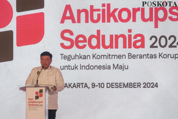 Sejumlah menteri menghadiri  Hari Antikorupsi Sedunia (Hakordia) 2024 di Gedung Merah Putih KPK, Kuningan, Jakarta Selatan, Senin, 9 Desember 2024. (Poskota/ Ahmad Tri Hawaari)