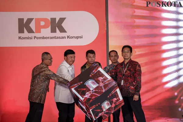 Sejumlah menteri menghadiri  Hari Antikorupsi Sedunia (Hakordia) 2024 di Gedung Merah Putih KPK, Kuningan, Jakarta Selatan, Senin, 9 Desember 2024. (Poskota/ Ahmad Tri Hawaari)