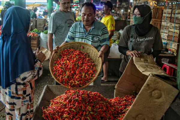 Jelang Pergantian Tahun, Harga Cabai Rawit Semakin Pedas