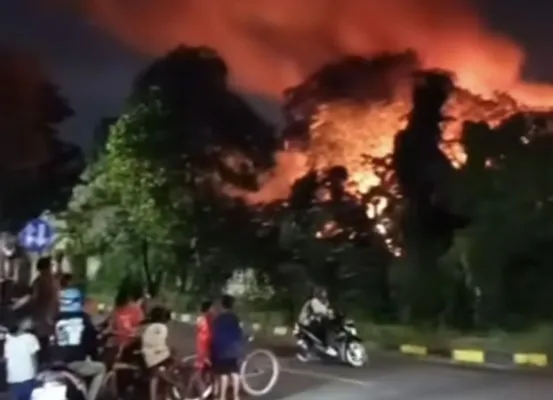 Kebakaran rumah kontrakan di kawasan Kembangan, Jakarta Barat. (Ist)