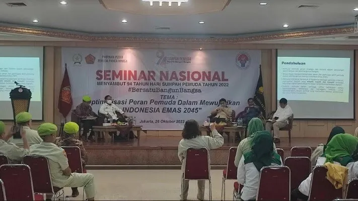 Politisi Golkar yang juga mantan Mensos Idrus Marham saat menghadiri Seminar Nasional di Jakarta. (Ist)