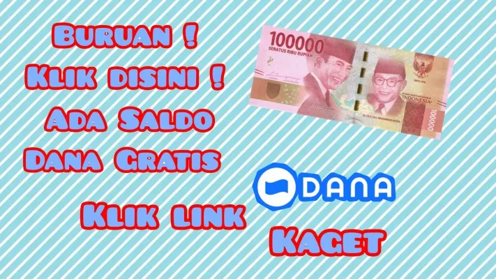 Simak! 5 Tips Jitu Klaim Link Saldo DANA Gratis Rp100.000 dengan Cepat (Poskota/Resi Siti Jubaedah)