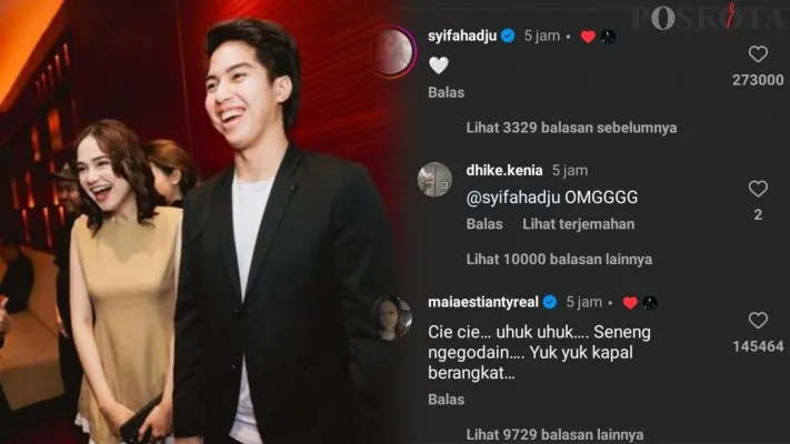 Syifa Hadju dan El Rumi resmi berpacaran, dapat restu Maya Estianty dan keluarga Ahmad Dhani (Poskota/Resi Siti Jubaedah)