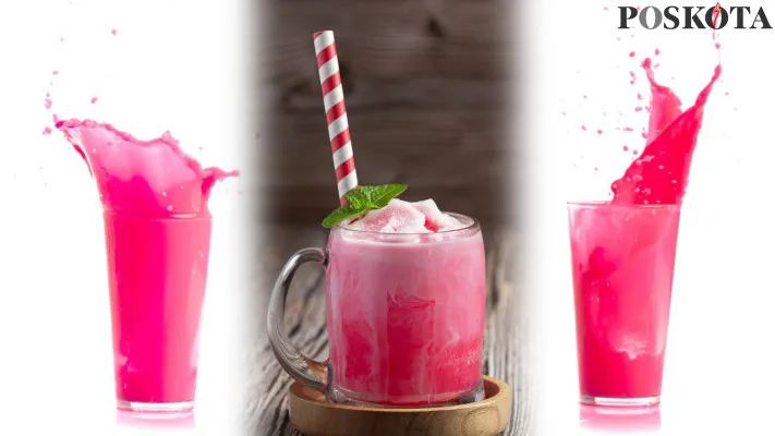 Resep Minuman Pink Lava Ala Recheese, Bisa Dijual Lagi (Foto: Kolase Freepik)