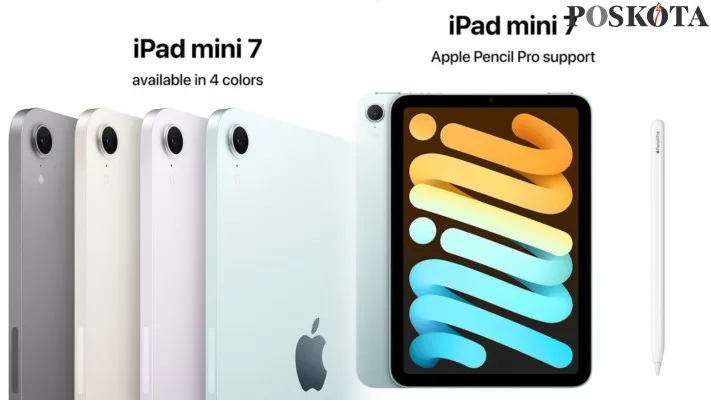 Akhirnya Apple Luncurkan iPad Mini 7, Simak Spesifikasi Lengkapnya! (Foto: iPad Mini 7)