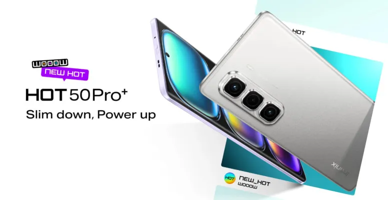 Infinix HOT 50 Pro Plus, HP Android layar lengkung yang body tertipis di dunia dan harganya Rp2 jutaan.