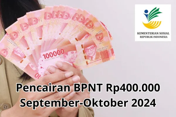 pencairan saldo dana Bantuan Pangan Non Tunai atau BPNT Rp400.000 alokasi September-Oktober 2024. (Poskota/Audie Salsabila Hariyadi)