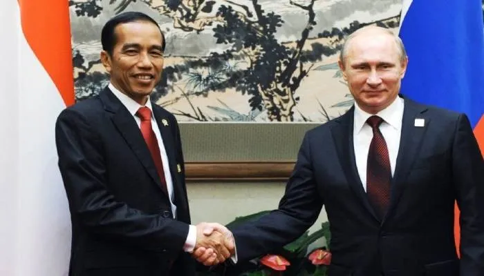 Joko Widodo dan Vladimir Putin.