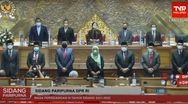 Calon Anggota KPU yang telah disetujui DPR untuk disahkan dan dilantik Presiden Jokowi. (rizal/tangkapan layar)