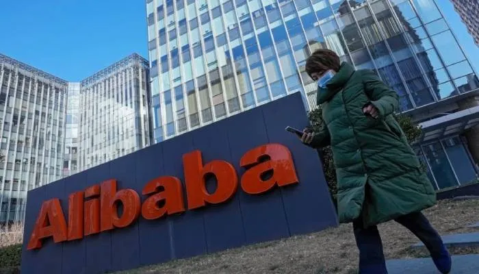 Kantor perusahaan e-commerce asal Tiongkok, Alibaba, di Beijing.