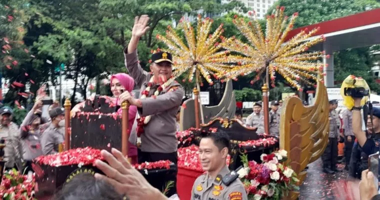 Kegiatan penyerahan tongkat kepemimpinan Kapolda Metro Jaya. (Ist)