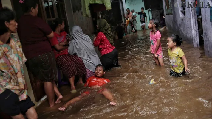 Banjir di Jakarta. (dok poskota)