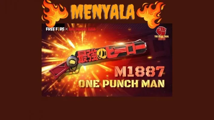 Tukar kode redeem terbaru Free Fire Jumat 26 April 2024 untuk dapat skin M1887 One Punch Man