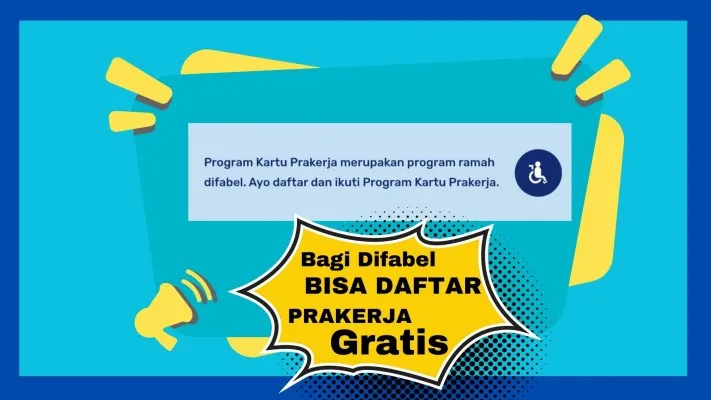 Difabel bisa daftar dan mendapatkan Saldo Dana Gratis insentif prakerja gelombang 66 yang segera akan dibuka kembali pendaftarannya. (Poskota/Syarif Pulloh Anwari)