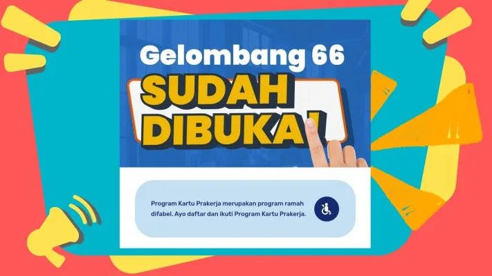 Penyandang disabilitas bisa ikut daftar Kartu Prakerja gelombang 66 hari ini sudah dibuka Jumat 19 April 2024. (Poskota/Syarif Pullloh Anwari)