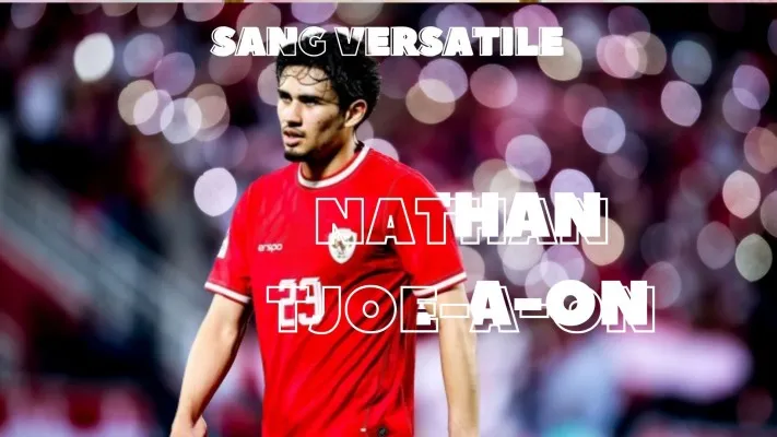 Gelandang Timnas Indonesia U23 Nathan Tjoe-A-On pemain si serba bisa.