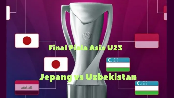 Hasil babak pertama final Piala Asia U23 masih 0-0 antara Jepang U23 vs Uzbekistan U23. (AFC)