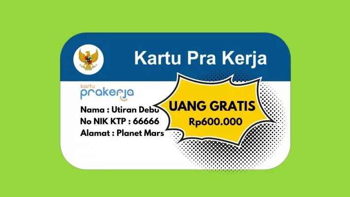 Link uang gratis Rp600.000 dari insentif Kartu Prakerja Gelombang 67 jika lolos, segera daftarkan diri melalui website prakerja.go.id (Poskota/Syarif Pulloh Anwari)