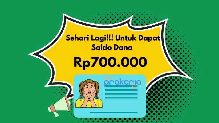 Ada peluang sehari lagi dapat Saldo Dana Insentif  Kartu Prakerja gelombang 67 Rp700.000 hingga besok Senin 6 Mei 2024. (Poskota/Syarif Pulloh Anwari)