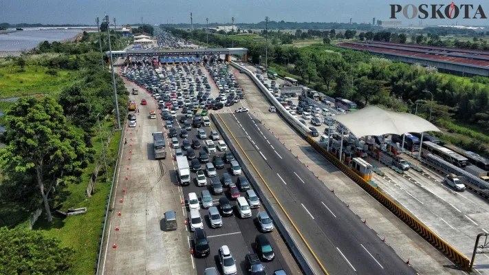 Ilustrasi tol Cikampek.(ahmad Tri Hawaari)